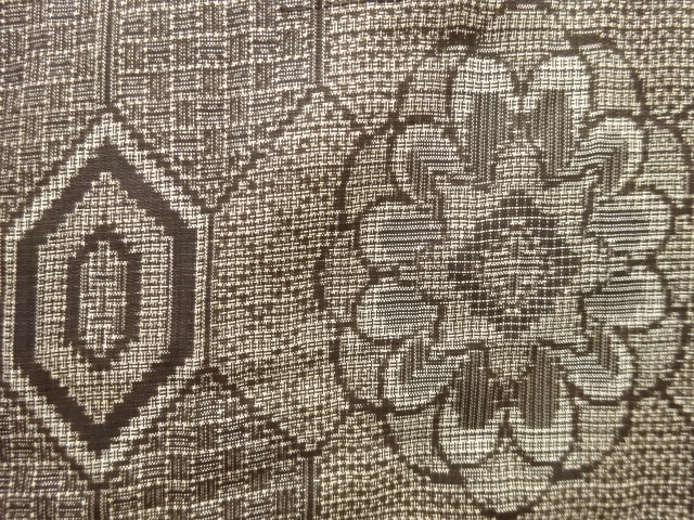 JAPANESE KIMONO / ANTIQUE TORTOISESHELL-PATTERNED KIMONO / FLORAL MOTI
